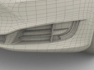 特斯拉 Model S 2016 蓝色 3D 模型