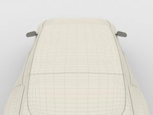 特斯拉 Model S 2016 蓝色 3D 模型