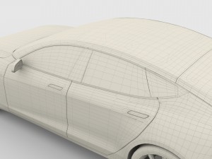 tesla model s 2016 blue Modèle 3D
