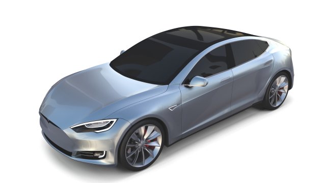 tesla model s 2016 silver Modelo 3D .c4d .max .obj .3ds .fbx .stl .blend 