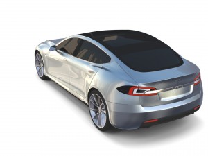 tesla model s 2016 silver Modelo 3D