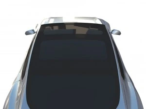 tesla modello s 2016 argento Modello 3D