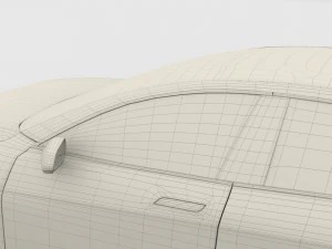 tesla modello s 2016 argento Modello 3D