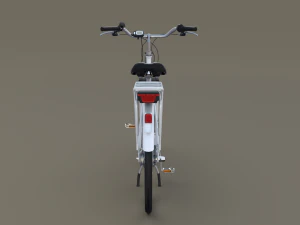 electric city bicycle and station 3D Model
