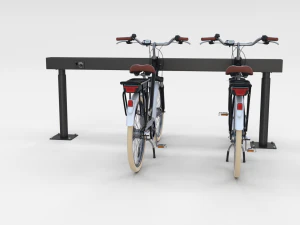 bicicletta elettrica da citt&agrave; e stazione nera Modello 3D