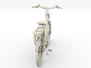 bicicletta elettrica da citt&agrave; e stazione nera Modello 3D