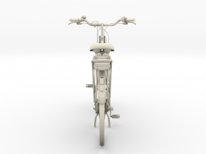electric city bicycle black Modelo 3D