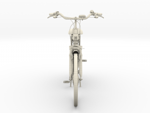 electric city bicycle black Modelo 3D