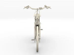 electric city bicycle black 3D Model