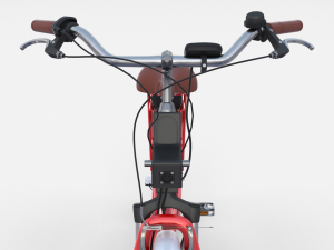 electric city bicycle red Model 3D