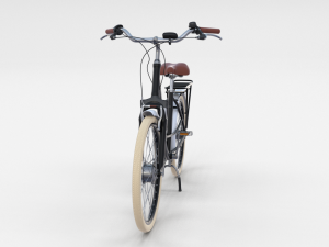city bicycle black 3D-Modell