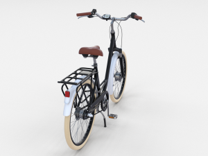city bicycle black 3D-Modell