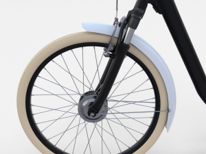 city bicycle black 3D-Modell