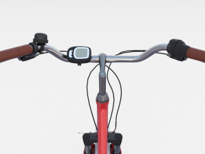 city bicycle red 3D Model