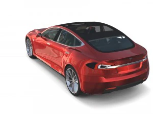 2017 tesla s-x-3 collection w chassis and interior 3D Model