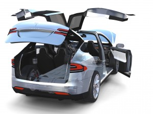 2017 tesla s-x-3 collection w chassis and interior Modelo 3D