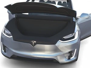 2017 tesla s-x-3 collection w chassis and interior 3D Model
