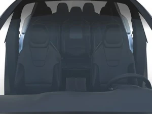 2017 tesla s-x-3 collection w chassis and interior 3D Model