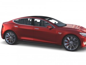 2017 tesla s-x-3 collection w chassis and interior Modelo 3D