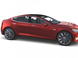 2017 tesla s-x-3 collection w chassis and interior 3D Model