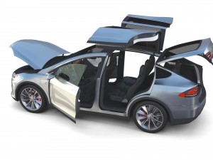 2017 tesla s-x-3 collection w chassis and interior Modelo 3D