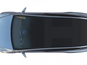 2017 tesla s-x-3 collection w interior 3D Model