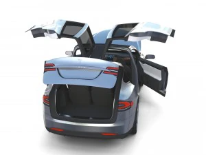 2017 tesla s-x-3 collection w interior 3D Model