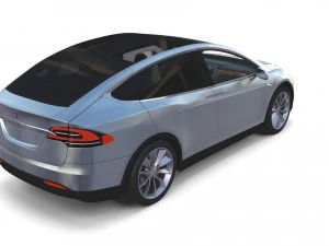 2017 tesla s-x-3 collection w interior 3D Model