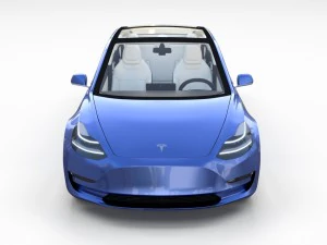 2017 tesla s-x-3 collection w interior 3D Model