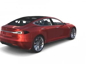 2017 tesla s-x-3 collection w interior 3D Model