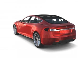 2017 tesla s-x-3 collection w interior 3D Model