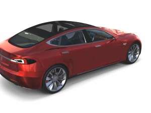 2017 tesla s-x-3 collection w interior 3D Model