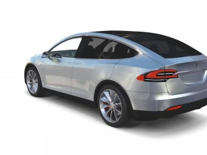 2017 tesla s-x-3 collection w interior 3D Model