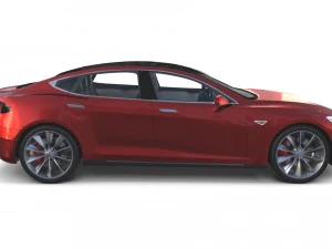 2017 tesla s-x-3 collection w interior 3D Model