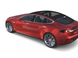 2017 tesla s-x-3 collection w interior Modelo 3D