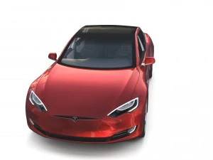 2017 tesla s-x-3 collection w interior 3D Model
