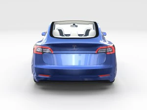 2017 tesla s-x-3 collection w interior 3D Model