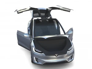 2017 tesla s-x-3 collection w interior 3D Model