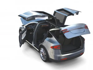 2017 tesla s-x-3 collection w interior 3D Model