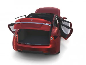 2017 tesla s-x-3 collection w interior 3D Model