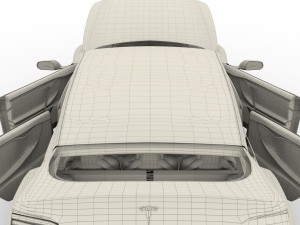 2017 tesla s-x-3 collection w interior Modelo 3D