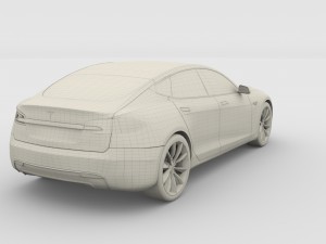 2017 tesla s-x-3 collection 3D 모델