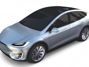 2017 tesla s-x-3 collection 3D 모델