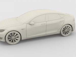 2017 tesla s-x-3 collection 3D 모델