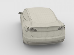 2017 tesla s-x-3 collection 3D 모델