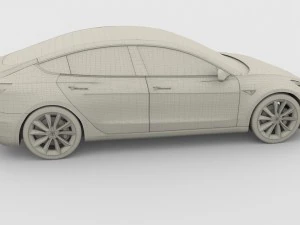 2017 tesla s-x-3 collection 3D Model