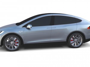 2017 tesla s-x-3 collection 3D 모델