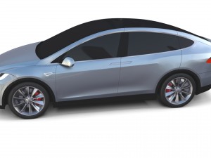 2017 tesla s-x-3 collection 3D 모델