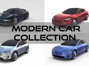 modern car collection 3D Модель