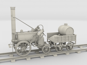 the stephenson rocket locomotive 3Dモデル